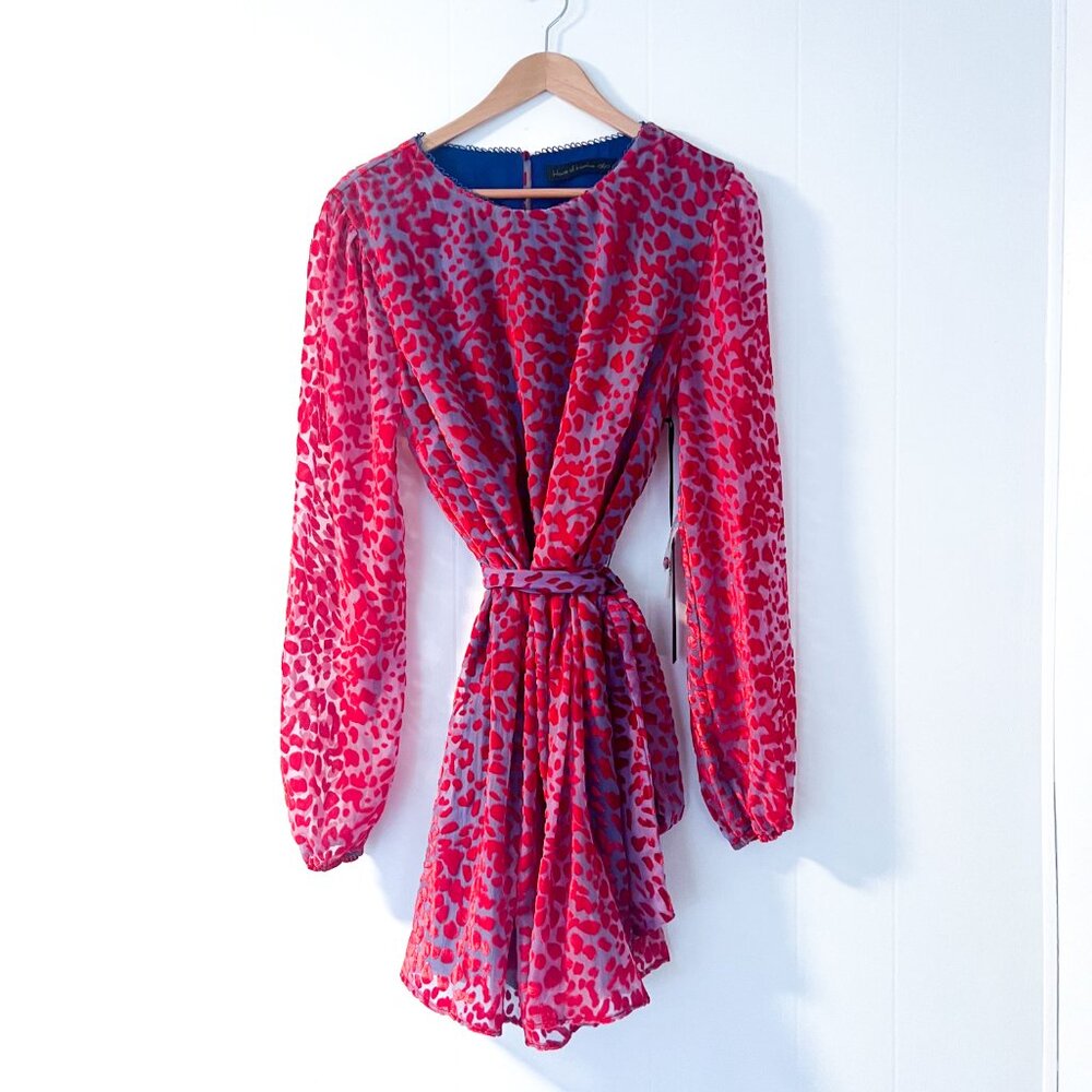 HOUSE OF HARLOW 1960 x REVOLVE Shawna Long Sleeve Dress in Cobalt Size L NWT - Picture 8 of 16